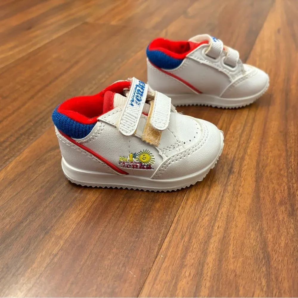 Tonka Vintage My 1st Tonka white Velcro sneakers RARE